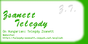 zsanett telegdy business card